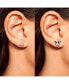 ფოტო #3 პროდუქტის Sanrio Pink Skull and Kuromi Silver Plated Earring Set - 2 Pairs, Officially Licensed