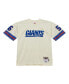 Men's Lawrence Taylor Cream New York Giants Chainstitch Legacy Jersey