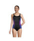 Фото #11 товара Women's Mastectomy Scoop Neck Soft Cup Tugless Sporty One Piece Swimsuit