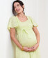 Women's Maternity Cotton Broderie Maternity and Nursing Dress