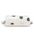 New York Deco Dot Covered Butter Dish