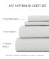 Фото #9 товара The Boho & Beyond Premium Ultra Soft Pattern 4 Piece Bed Sheet Set by Home Collection - King