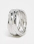 Фото #4 товара Lost Souls stainless steel 10mm molten band ring in silver