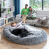 Фото #2 товара Лежанка для людей и животных InnovaGoods Human Dog Bed XXL серая