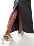 Фото #3 товара NA-KD x Chloe Monchamp co-ord denim midaxi skirt in grey ombre