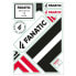Фото #1 товара Набор наклеек Fanatic Logo 2.0 Бело/черно/красный DIN A5