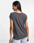 Фото #3 товара Vero Moda t-shirt with scoop neck in grey