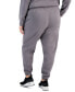 Фото #2 товара Plus Size Metallic-Threaded Jogger Pants, Created for Macy's