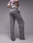 Фото #4 товара Topshop Tall stripe low slung linen trousers in multi