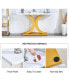 Modern Minimalist Foyer Table: White & Gold