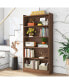 Tribe signs 72-inch Tall Bookcase, Modern 6-Tier White Library Bookshelf with Storage Shelves for Bedroom Living Room