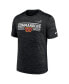 Men's Black Washington Commanders Yardline Velocity Performance T-shirt