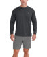 Men's Long-Sleeve Raglan Logo Swim T-Shirt