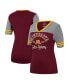 Фото #2 товара Women's Maroon, Heathered Gray Minnesota Golden Gophers There You Are V-Neck T-shirt