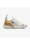 Фото #6 товара Air Max 270 Trainers in White and Gold Sneaker Kadın Beyaz Günlük Spor Ayakkabı