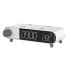 Фото #1 товара Часы-будильник с беспроводным зарядным KSIX Retro Белый 10 W