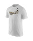 Men's White Distressed Vanderbilt Commodores Baseball Vault T-Shirt