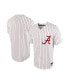 Фото #2 товара Men's White, Crimson Alabama Crimson Tide Pinstripe Replica Full-Button Baseball Jersey