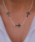 ფოტო #2 პროდუქტის Spinel Crosses Necklace (1 1/3 ct. t.w.) in Sterling Silver