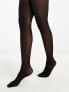 Pieces 20 denier polka dot tights in black