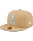 Фото #2 товара Men's Tan Chicago White Sox 2005 World Series Sky Blue Undervisor 59FIFTY Fitted Hat