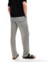 Фото #2 товара ASOS DESIGN relaxed striped trousers in black and white