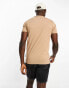 Фото #2 товара French Connection crew neck t-shirt in pale brown