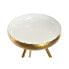 Фото #3 товара Вспомогательный стол DKD Home Decor Позолоченный Алюминий Белый лаковый (43 x 43 x 61 cm)