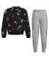 Фото #2 товара Toddler Boys Long Sleeve Printed Crewneck Pullover and Joggers, 2 Piece Set