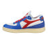 Фото #3 товара Diadora Mi Basket Row Cut Philly 6 Lace Up Mens White Sneakers Casual Shoes 177