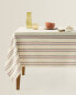 Фото #1 товара Striped linen cotton tablecloth