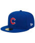 ფოტო #4 პროდუქტის Men's Royal Chicago Cubs 2016 World Series Team Color 59FIFTY Fitted Hat