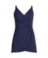 ფოტო #3 პროდუქტის Women's Chlorine Resistant Tulip Wrap Swim Dress One Piece Swimsuit