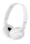 Фото #1 товара Sony MDR-ZX110 - Headphones - Head-band - Music - White - 1.2 m - Wired