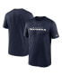 Фото #1 товара Men's College Navy Seattle Seahawks Legend Wordmark Performance T-shirt