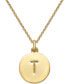 Kate spade new york 12k Gold-Plated Initials Pendant Necklace, 17" + 3" Extender - фото #1