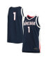 Men's #1 Navy Gonzaga Bulldogs Replica Basketball Jersey