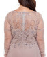 ფოტო #4 პროდუქტის Plus Size Embellished Illusion Gown
