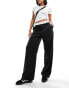 Фото #1 товара Mango boxer waistband tailored trousers in dark grey