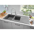 Фото #2 товара Grohe Composite -Waschbecken mit Abfluss K400 1160 x 500 mm Grau Granit 31643AT0
