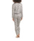 Фото #7 товара Women's Hacci Printed Pajama Set