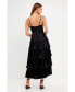 ფოტო #6 პროდუქტის Women's Mixed Media Maxi Dress