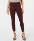 Hue 252630 Women's Tweed High Waist Knit Cropped Leggings Sangria Size XL