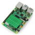 Фото #2 товара Heatsink 40x30x5mm for Raspberry Pi 4 with thermoconductive tape - green