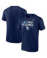 Фото #1 товара Men's Navy Tampa Bay Rays 2023 Postseason Locker Room T-shirt