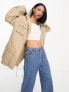 Фото #7 товара ASOS DESIGN oversized washed parka with cargo pockets in sand