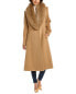 Sofiacashmere Oversized Collar Wool-Blend Coat Women's Brown 12