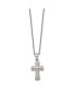 Фото #2 товара Chisel polished Cross Pendant on a Cable Chain Necklace
