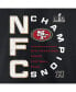 Фото #2 товара Men's Black San Francisco 49ers 2023 NFC Champions Right Side Draw T-shirt