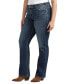 ფოტო #4 პროდუქტის Plus Size Elyse Mid Rise Slim Bootcut Luxe Stretch Jeans